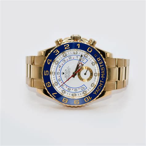 rolex 18k yellow gold yachtmaster ii model 116688